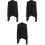 3Pièces Poncho Allaitement Noir En Coton Ajustable 5