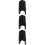 3Pièces Poncho Allaitement Noir En Coton Ajustable 10