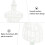 4St ABS Dress Forms Met Display Stand Wit Voor Poppenaccessoires 6