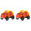 2Pièces Jouet Orange ABS Circuit 4