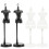 4St ABS Dress Forms Met Display Stand Wit Voor Poppenaccessoires 9