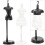 4St ABS Dress Forms Met Display Stand Wit Voor Poppenaccessoires 10