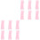 12St Roze Slapend Haarrollers Coral Fleece Haarstyling Set 4