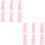 12St Roze Slapend Haarrollers Coral Fleece Haarstyling Set 7
