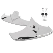 Chrome Front Rear Tip Trim Kit for Heritage Springer FLSTS