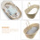 2Pièces Rechange Bébé Polyester 6