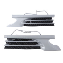 20288000505 2028800605 Car Front Bumper Tow Hook Covers Caps 1Pair Fits for - C-Class W202 1998-2000