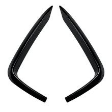 Bandes de Spoiler de SéParateur de LèVre de Pare-Chocs Avant de Voiture pour SéRie 2 F22 F23 M Sport 2015-2019 Garnitures de Couteau à Air Noir