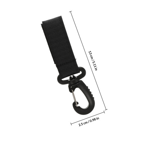8Pièces Crochets Suspendus Poussette Noir Sécurisés Polyvalents 1