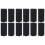 12Pièces Sangles Fixatrices Nylon Noires Pour Snowboard Ski 4