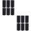 12Pièces Sangles Fixatrices Nylon Noires Pour Snowboard Ski 8