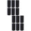 12Pièces Sangles Fixatrices Nylon Noires Pour Snowboard Ski 9