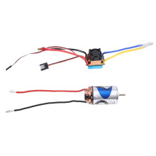 550 Brushed Motor 37T & 480A Waterproof Brushed ESC Speed Controller with 5V/3A BEC for 1:10 RC Crawler Axial SCX10 TRX4