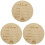 3Pièces Plaques Annonce Bébé Bois Clair Artisanales 4