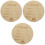 3Pièces Plaques Annonce Bébé Bois Clair Artisanales 5