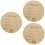 3Pièces Plaques Annonce Bébé Bois Clair Artisanales 8