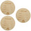 3Pièces Plaques Annonce Bébé Bois Clair Artisanales 9