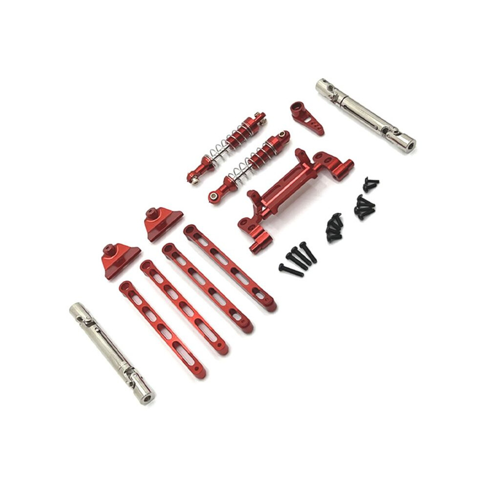 Pull Rod Set For Mnmodel 1/12 Mn82 Lc79 Mn78 Remote Control Car Parts Metal Upgrade Red 6032785990478