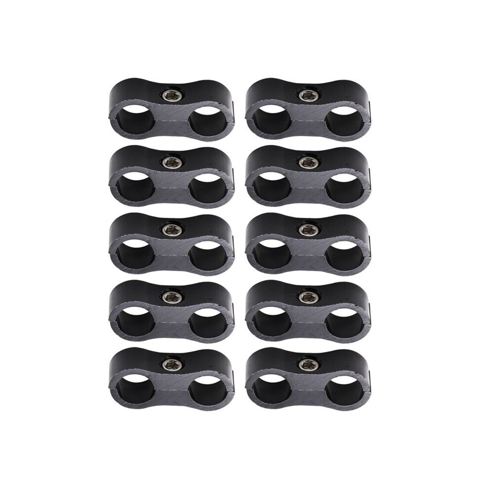 6An Hose Separator Fuel Mounting Clamps Aluminum Hose Fitting Adapter Great For 3/8 Fuel Hose, Oil Brake 4713607190147