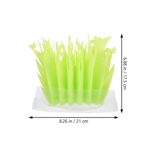 2Pièces Humidificateurs Simulation Plantes Vert Pour Terrarium Reptile 1