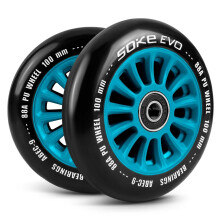 Blaue Räder für Roller 100 mm, 2er-Pack