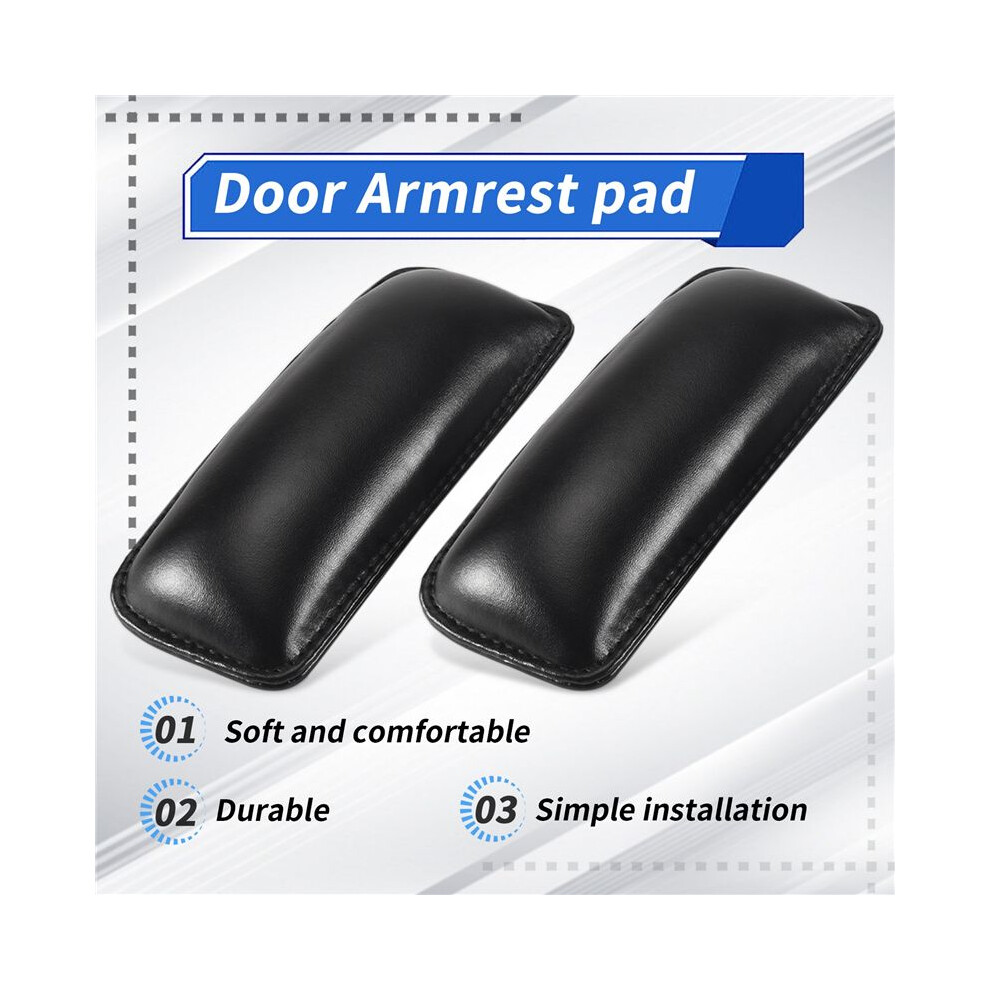 Universal Car Armrest Cushion Automotive Soft Leather Center Console Knee Pad Door Armrest Elbow Pad Comfort Pillow,2Pcs 4713607117656