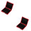 2Pièces Étui Compact Rouge Pour Roseaux D'oboe Sécurisé 7