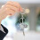 2Pcs Keychains Sturdy Stainless Steel Bag Decor 3