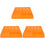 3Pièces Rack De Rangement Orange Pour Forets Compact Fiable 3