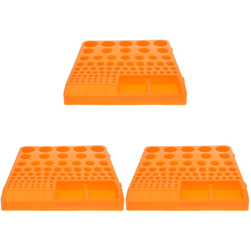 3Pièces Rack De Rangement Orange Pour Forets Compact Fiable 2