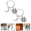 2Pcs Keychains Sturdy Stainless Steel Bag Decor 10