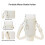 Bolsa portabotellas beige de PU impermeable 7