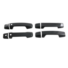 For Triton / L200 2024 Carbon Fiber Car Door Handle Cover Trim Exterior Accessories