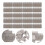 40Pièces Murales Miniatures Marron Clair Accessoires DIY 8
