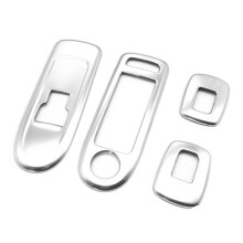 Car Silver Door Window Lift Armrest Cover Button Panel Trim Stickers for C5 for 508