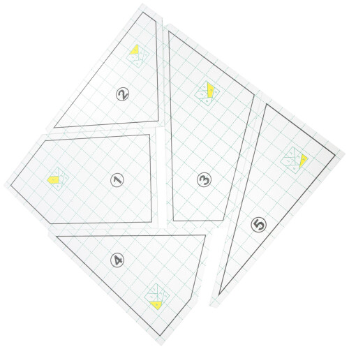 10Pièces Règles Gabarits De Couture Multicolores Pour Quilt 2