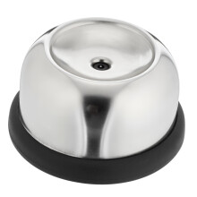 Stainless Steel Egg Piercer with Safe Retractable Pin and Non Slip Base for Easy Boiled Egg Peeling
