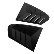 Rear Window Louver for 5 Series F10 2011-2017 Bright Black ABS Side Vent Cover