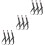 9Pièces Accessoires Suspendus Sangles Nylon Noir Solides Pour Écuries 5