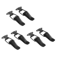 6Pcs Universal Black Car Bumpers Trunk Hatch Lids Release Fasteners Kit Hood Pin Lock Clasp Clip Kit 80X26.7mm
