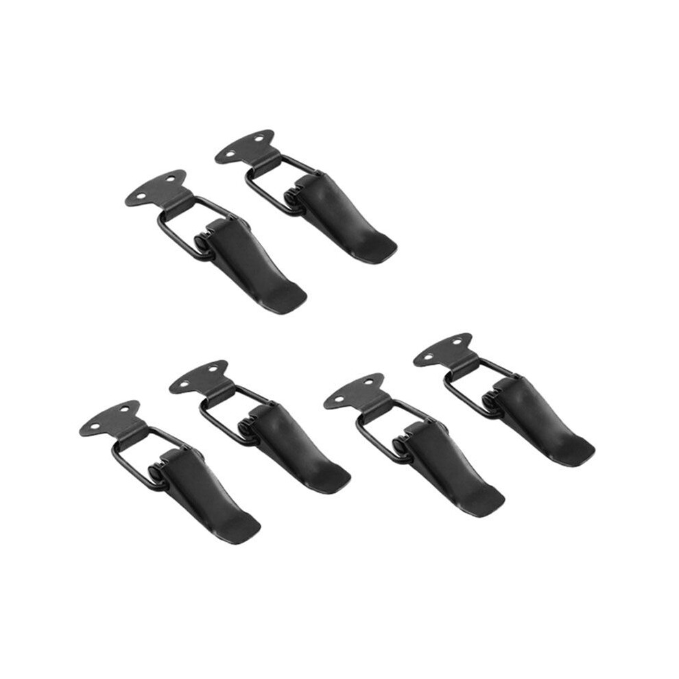 6Pcs Universal Car Bumpers Trunk Hatch Lids Release Fasteners Kit Hood Pin Lock Clasp Clip Kit 80X26.7mm Black 6032398893104