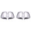 4x ABS Chrome Side Mirror Decorative Covers Trims for  Pajero 2007-2019 1