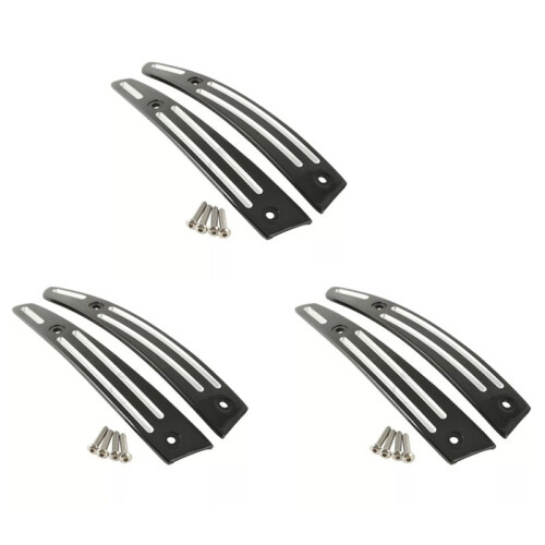 6X Black Split Windshield Side Trim for Touring Road Glide FLTR 2015-2020