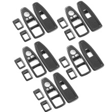 5X per 1 3 4 Serie 3GT F20 F30 F31 F32 F34 F36 Finestra Vetro Pulsante Ascensore Decorazione ABS Pannello Nel Fibra di Carbonio Decorazione