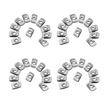 400 Pcs M5 Hammer Nut Carbon Steel Aluminum Connector T Fastener Sliding Nut