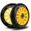 Gelbe Räder für Roller 100 mm (2er-Pack) 1