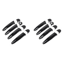 8x Carbon Fiber Outside Exterior Door Handle Cover For- 1 2 3 4 Series E87 E90 E91 E92 E93 F30 X1 X2 X3 X4 X5 X6 LHD