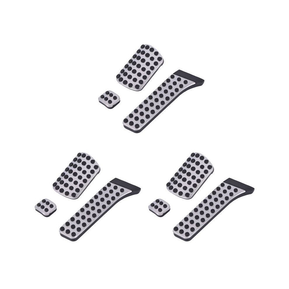 Car For C E S Glk Slk Cls Sl-Class W203 W204 W211 Amg,Accelerator Brake Footrest Pad(15Pcs) Silver 6132206267117