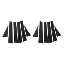 2X Car Window BC Center Pillar Window Pillar Sticker Trim for Captiva 2008-2018
