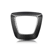 Real Carbon Fiber Sticker Car Steering Wheel Airbag Cover for Model 3 Highland 2024 Interior Accessories